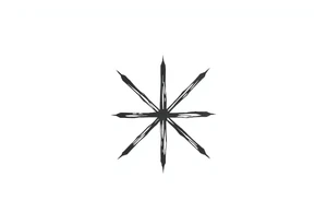 straight asterisk symbol tattoo idea