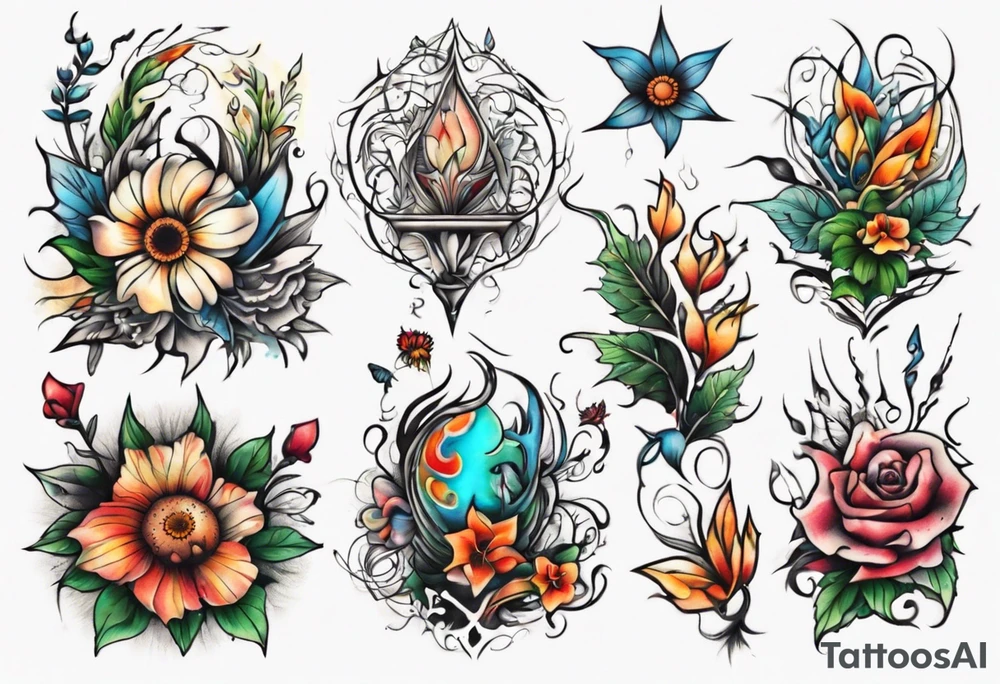 garden tattoo idea
