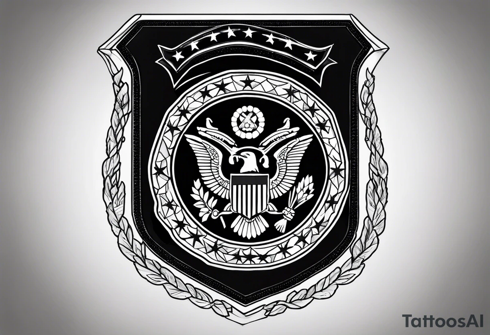 US Army combat action badge tattoo idea