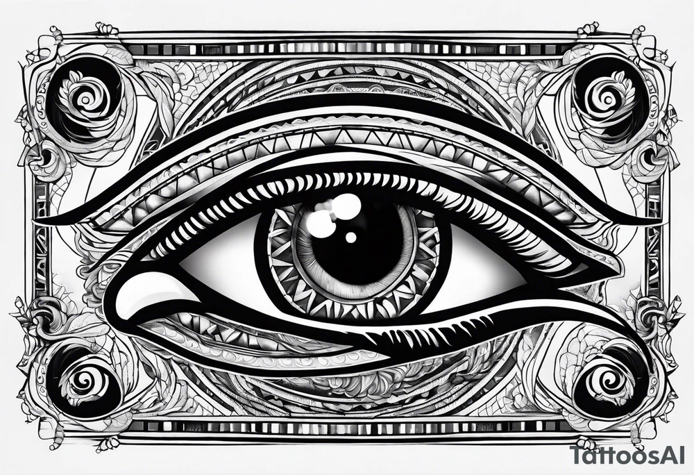 Eye of horus tattoo idea