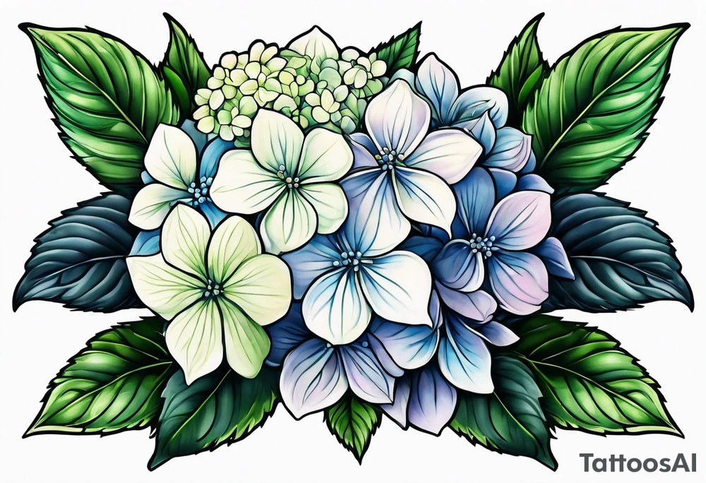 Hydrangea tattoo idea