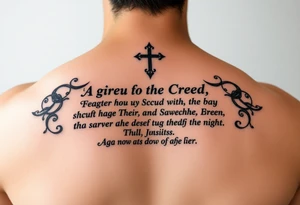 Lutheran, American, German, Apostles Creed tattoo idea