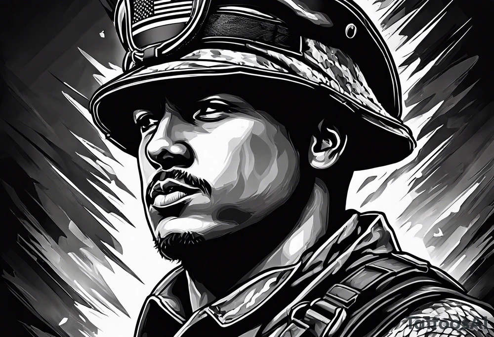 independence, freedom, courage, american, soldier tattoo idea