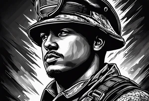 independence, freedom, courage, american, soldier tattoo idea