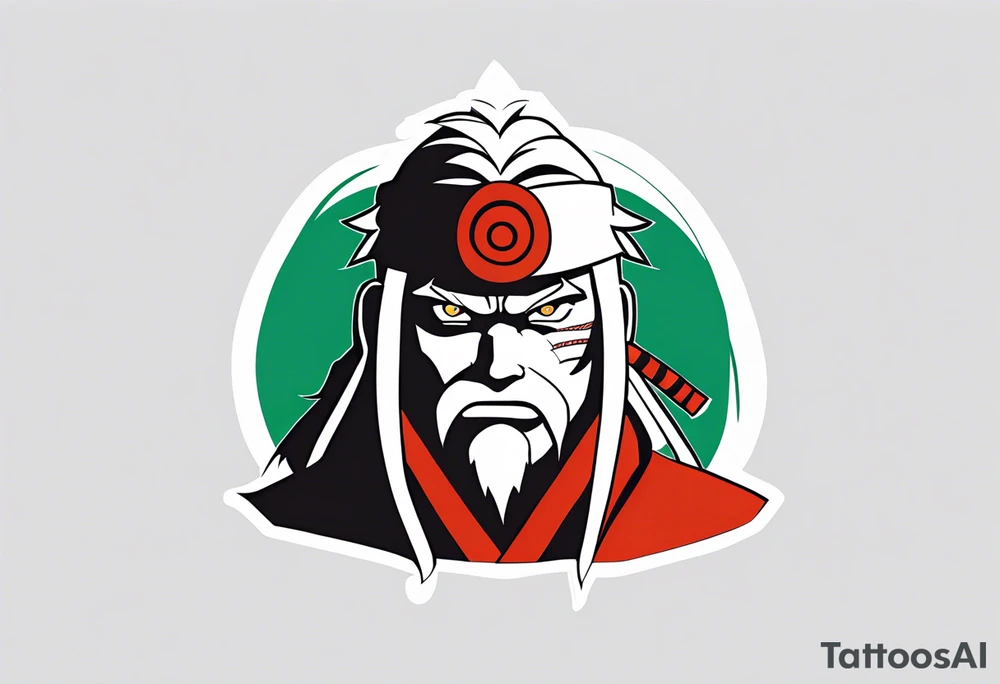 Sage mode jiraiya from the anime naruto tattoo idea