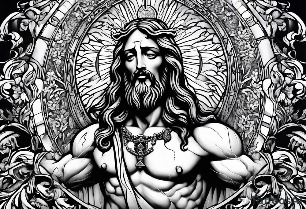 Jesus Christ helping me crush evil tattoo idea