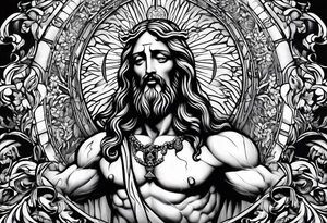 Jesus Christ helping me crush evil tattoo idea