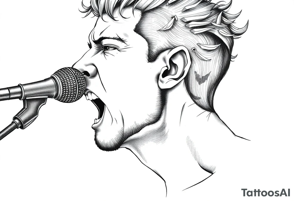 david head singing tattoo idea