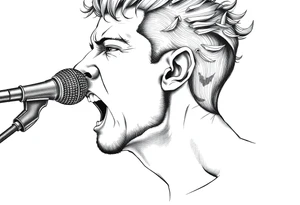 david head singing tattoo idea