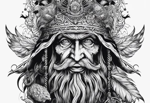 Baba yaga creepy old tattoo idea