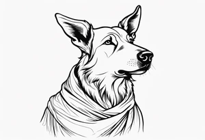 A shepherd who is fearful tattoo idea