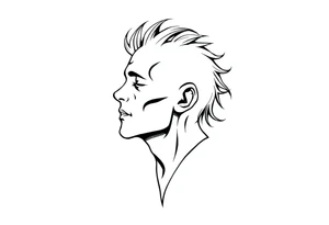 music head tattoo idea