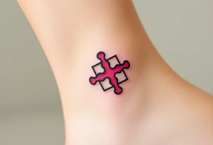 autism puzzle piece tattoo idea