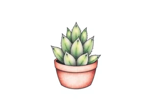 Cute cacti tattoo idea