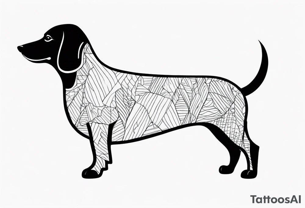 sausage dog tattoo idea