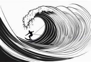 Windsurfer, wave tattoo idea