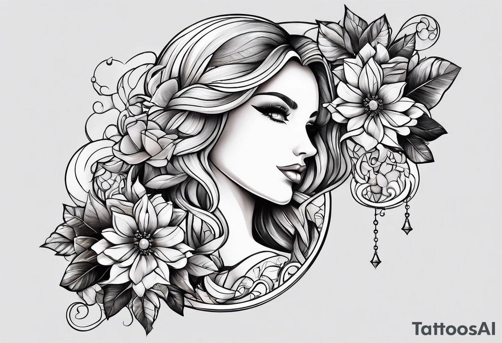 Two Puzzle pieces tattoo idea