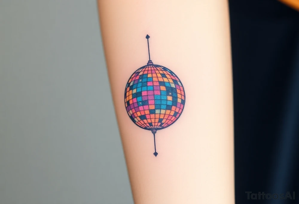 disco ball tattoo idea