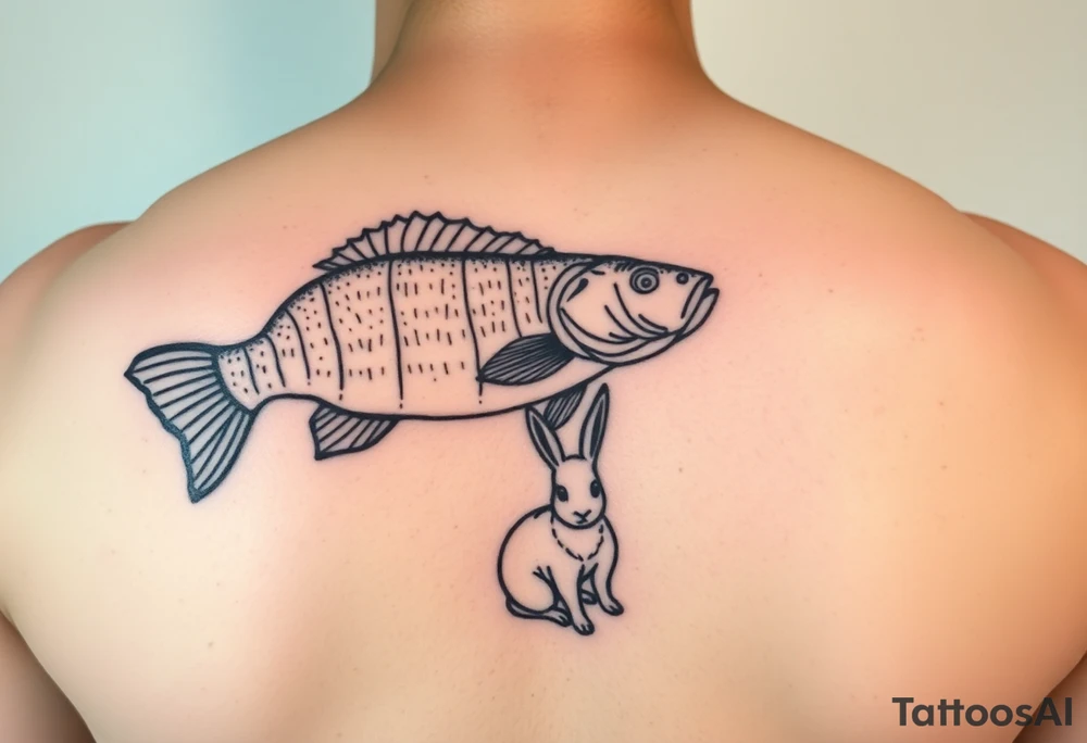 Jesus, Davis ,crappie fishing and rabbit hunting tattoo idea