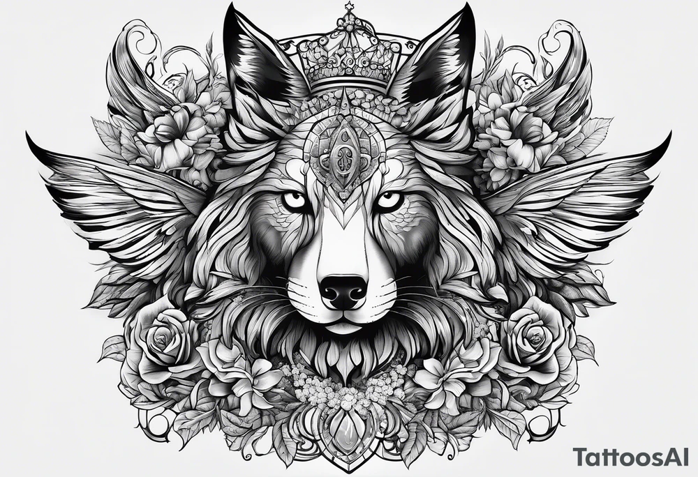 Pain discipline and catholic religion. love to animals. tattoo idea
