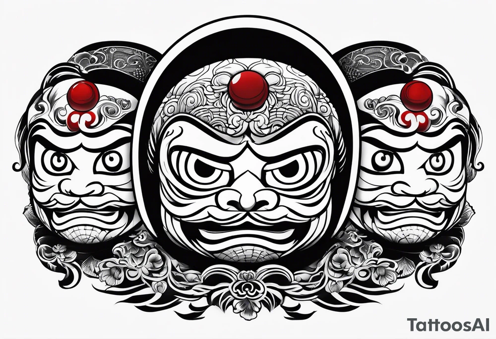 Daruma doll tattoo idea