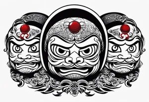 Daruma doll tattoo idea