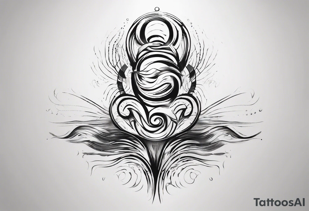 god is in the soundwaves tattoo idea