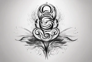 god is in the soundwaves tattoo idea