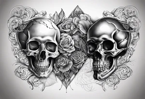 Infinito con diseño de ritmos cardiacos tattoo idea