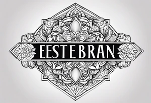 The name esteban with a bean tattoo idea