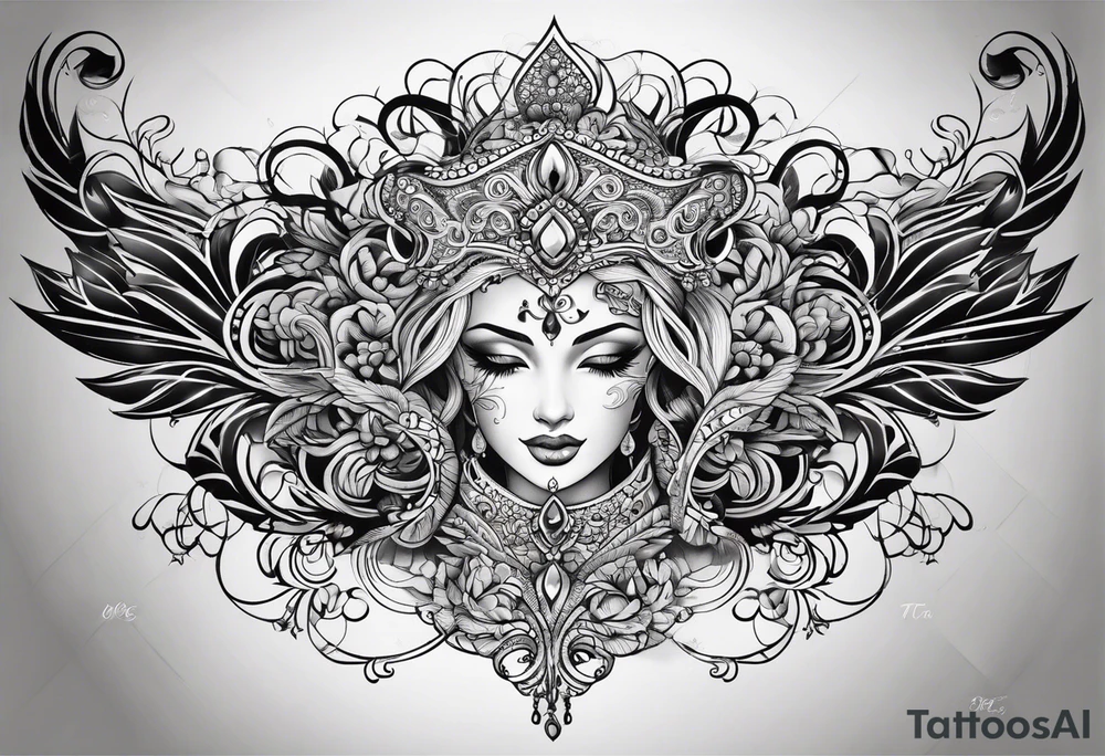 Filigree tattoo idea