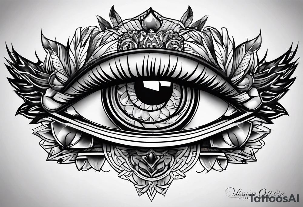 illusione ottica tattoo idea