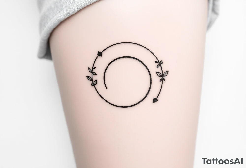 Rewind symbol include the play pause and stop inside the circle tattoo idea