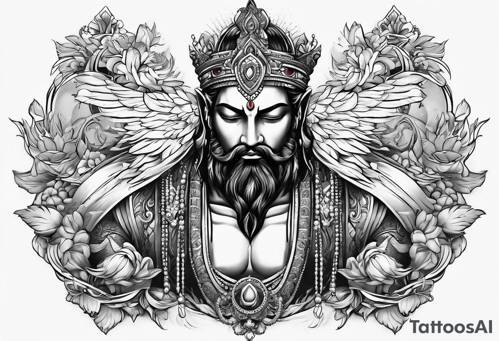 god looking down tattoo idea
