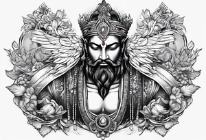 god looking down tattoo idea