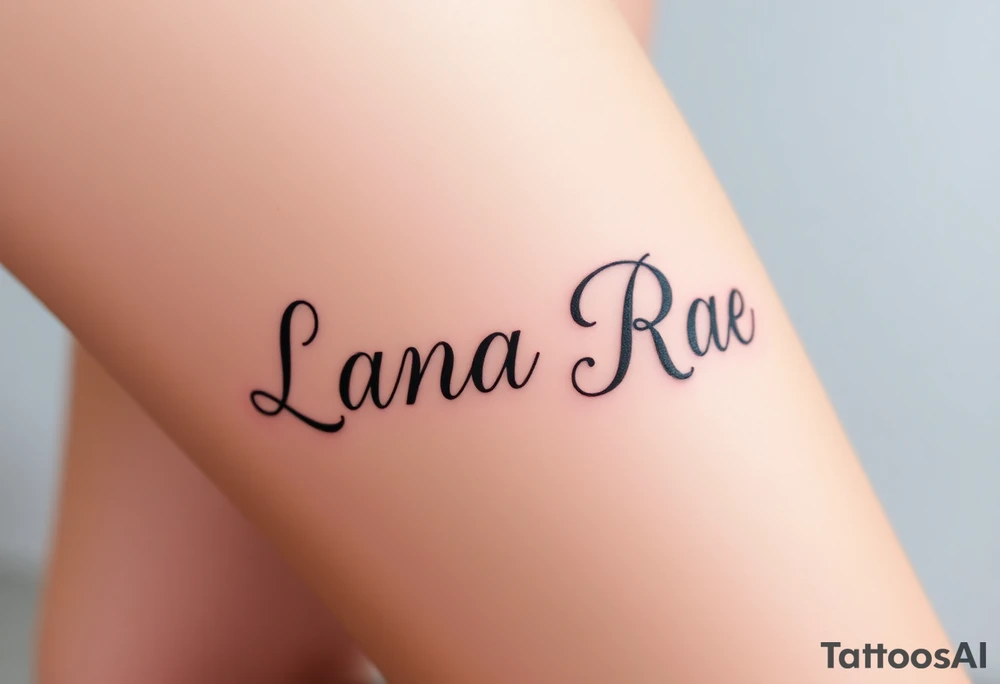 Lana Rae tattoo idea