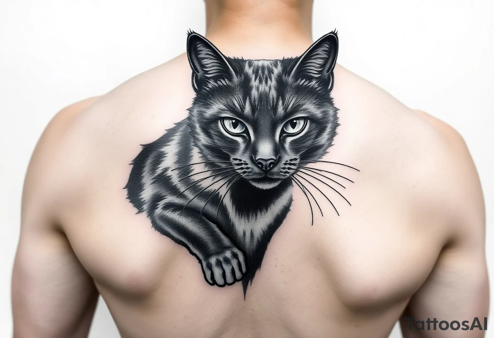 Black Cat tattoo idea