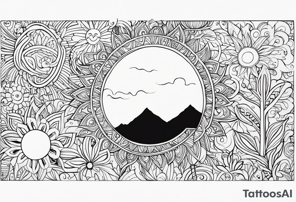 You’re the sun to me tattoo idea