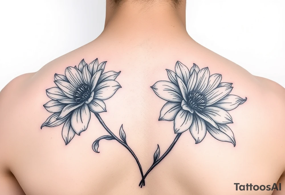 Mimosa flowers tattoo idea