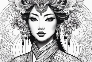 Goddess iris tattoo idea