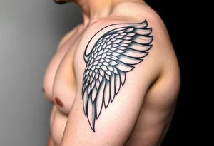 Shoulder Wing tattoo idea