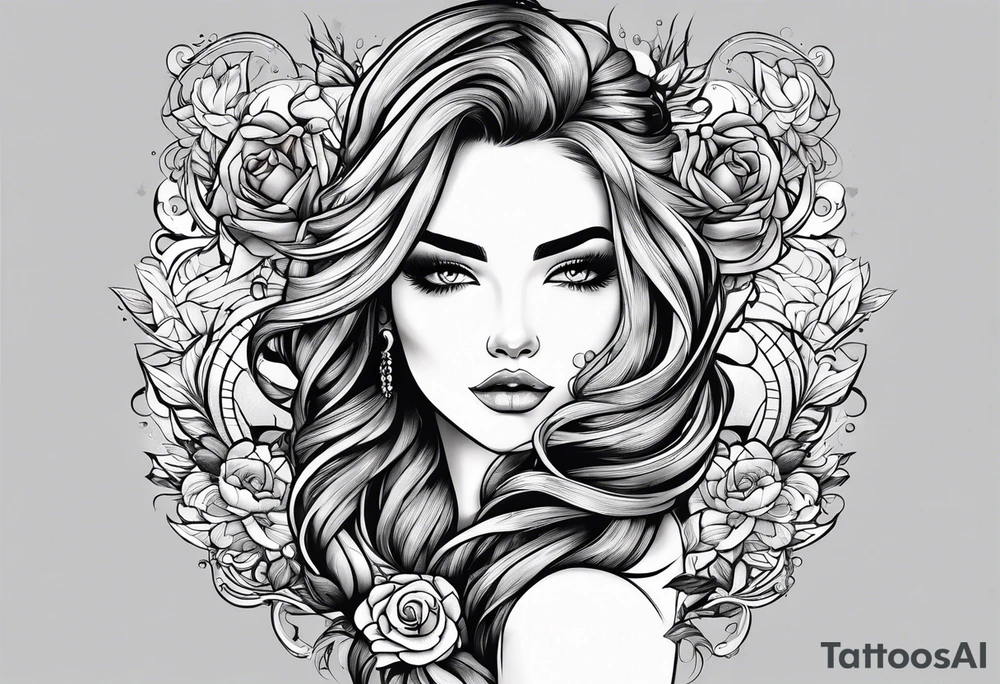 beautiful text box tattoo idea