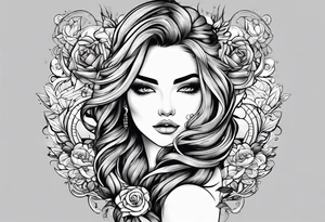 beautiful text box tattoo idea