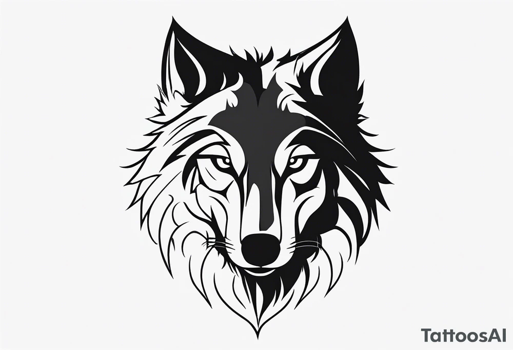 scary wolf head with dark smoke body running tattoo idea scary wolf head with dark smoke body running tattoo idea
