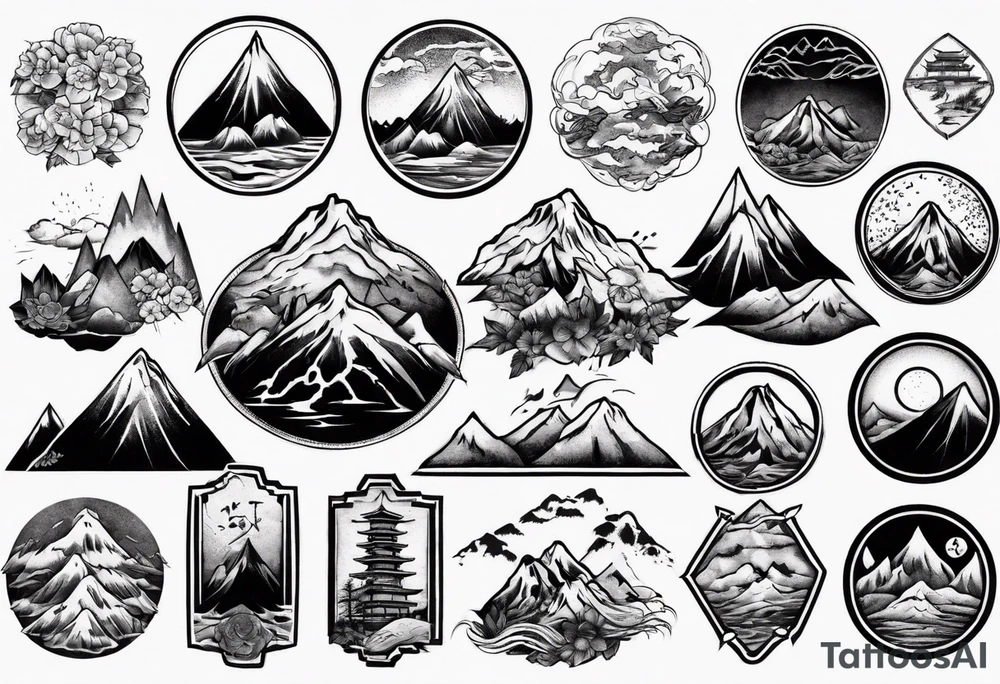 mountain tattoo idea