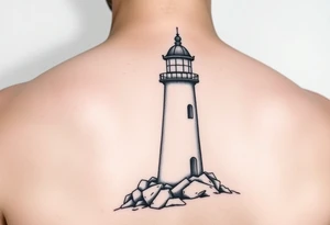 Lighthouse with light tattoo idea