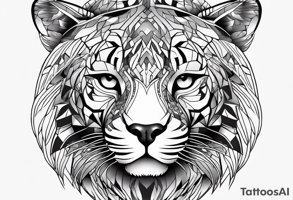 Jaguar head tattoo idea