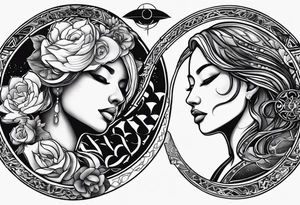 Emotions feeling/pain vs healing with resurrection from the pain and stronger you in the end. Can’t have one without the other feeling like yin Yang. tattoo idea