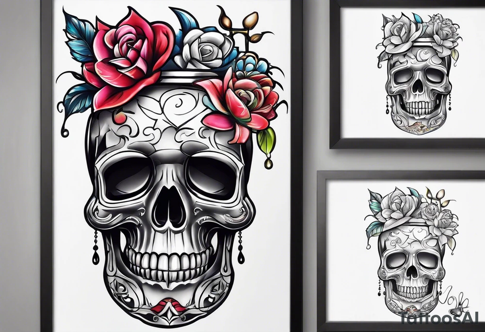 Flowerbucket Alcadon tattoo idea