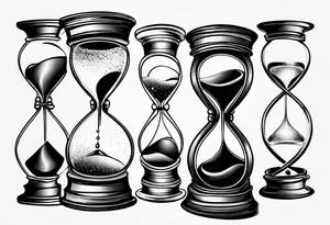 hourglass as an infinity symbol tattoo idea